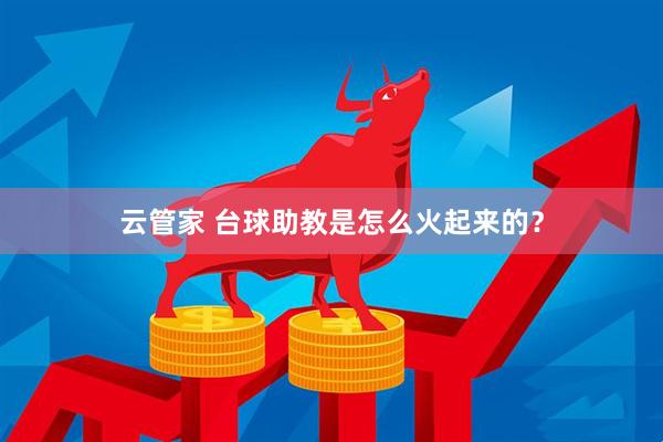 云管家 台球助教是怎么火起来的？